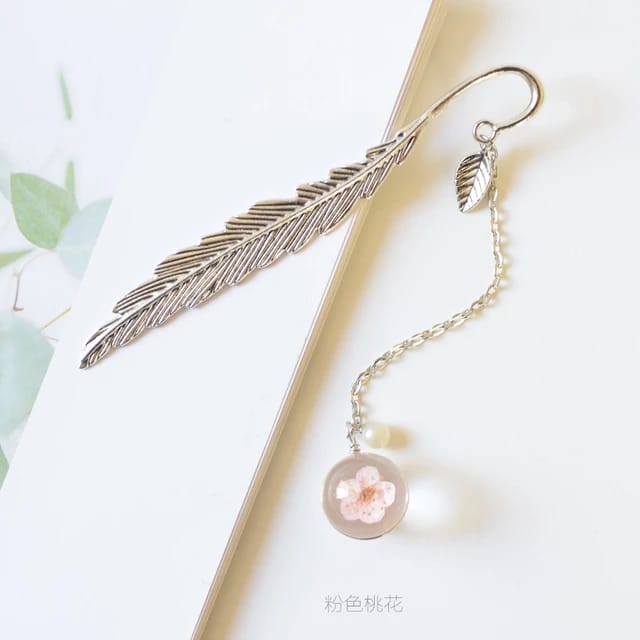 Floral Ball Silver - Bookmark