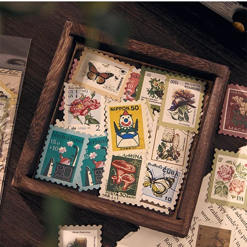 Vintage Natural Stamp - Stickers