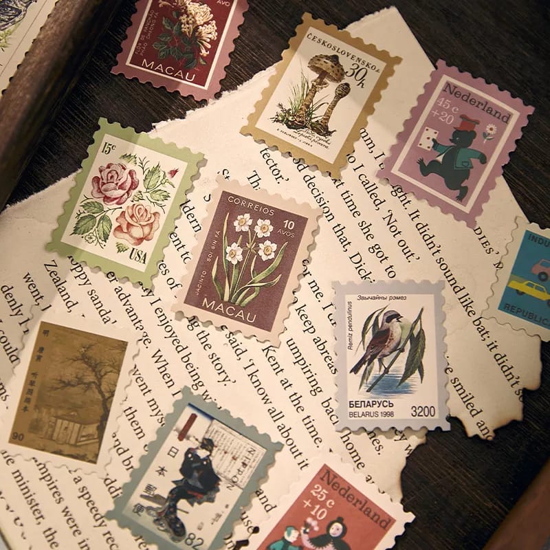Vintage Natural Stamp - Stickers