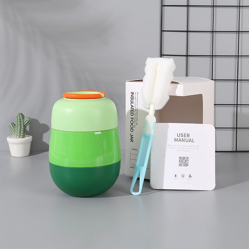 Green Multi-function Insulated Food Jar