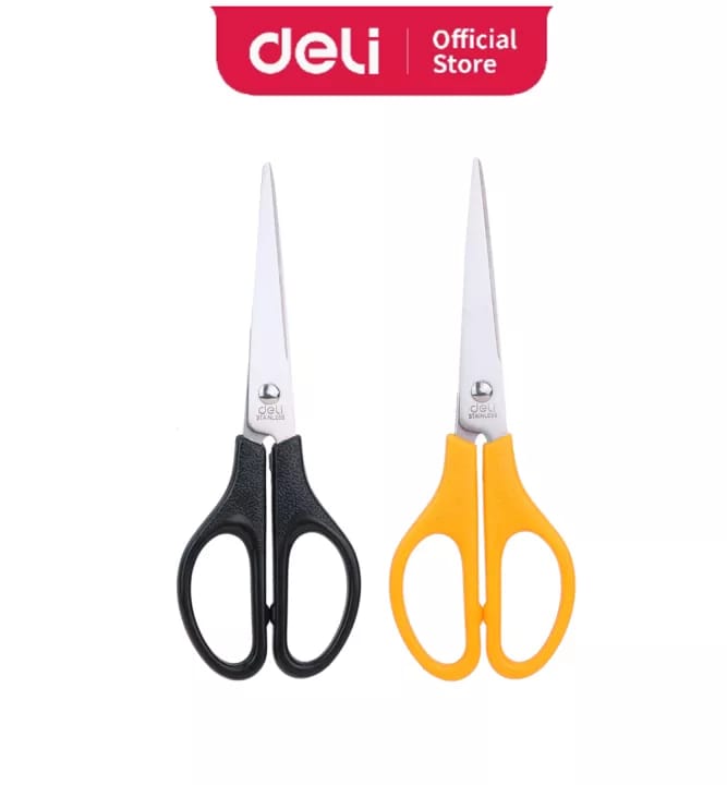 Deli Black &amp; Yellow Stainless Steel Scissor