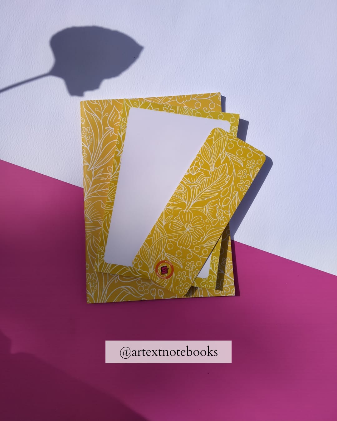 Yellow Floral Bundle Notepad Set