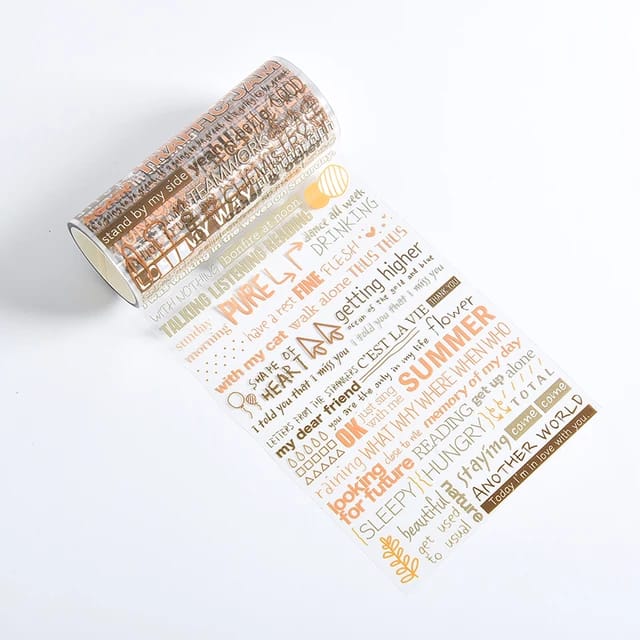 Alphabet Words Transparent -  Roll Sticker