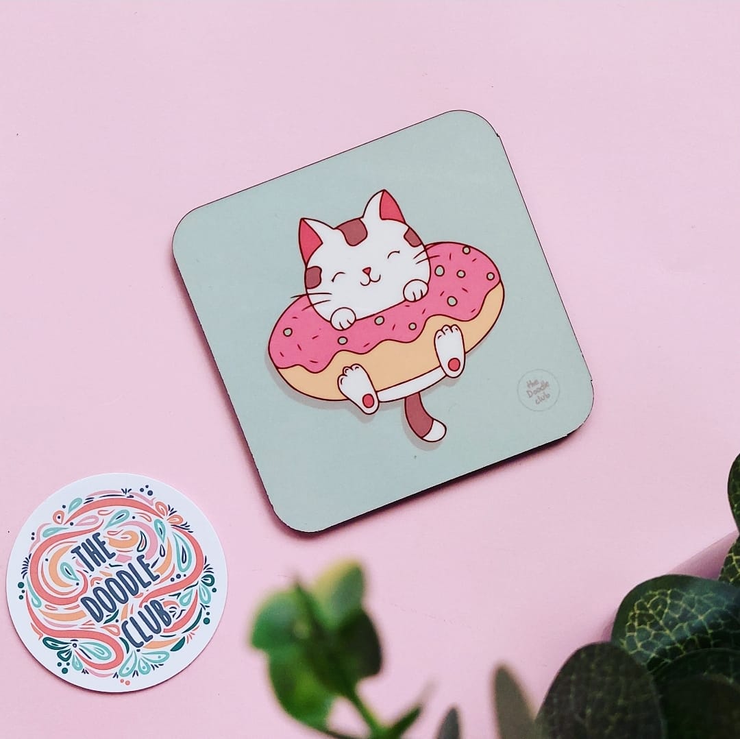 Cat Donut - Coaster