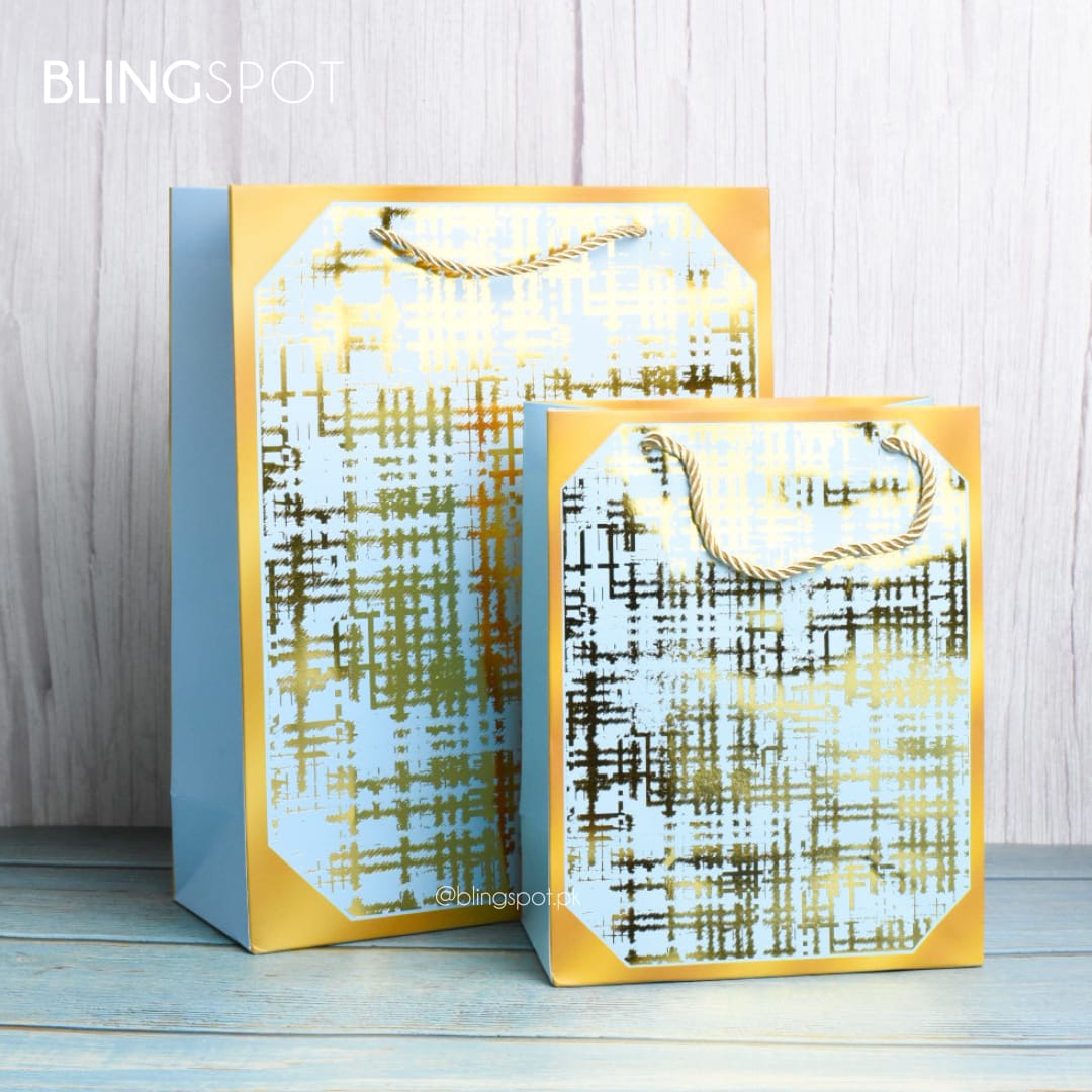 Gold Foil Grid Texture Style 4 - Gift Bag