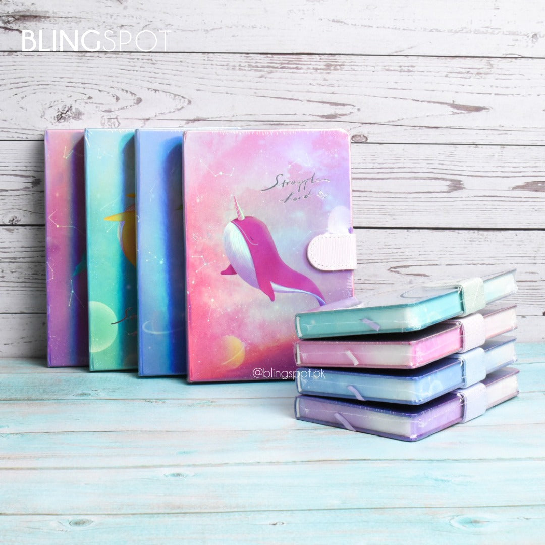 Struggle Hard Unicorn Whale Magnetic Style 4 - Journal