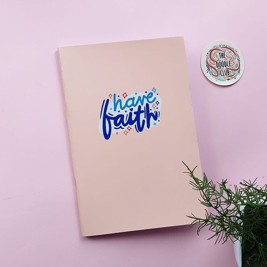 Have Faith Pastel Peach - Journal / Notebook