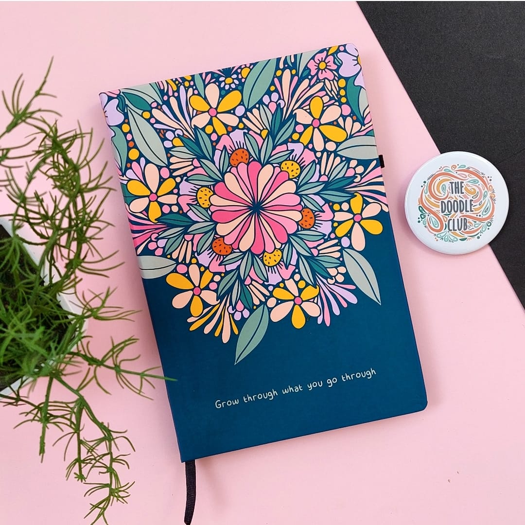 Grow Through Floral - Journal / Notebook