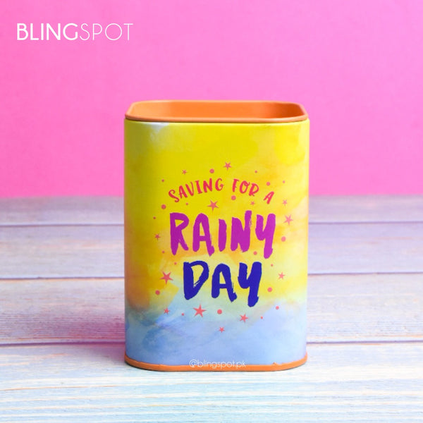Saving For A Rainy Day - Money Box