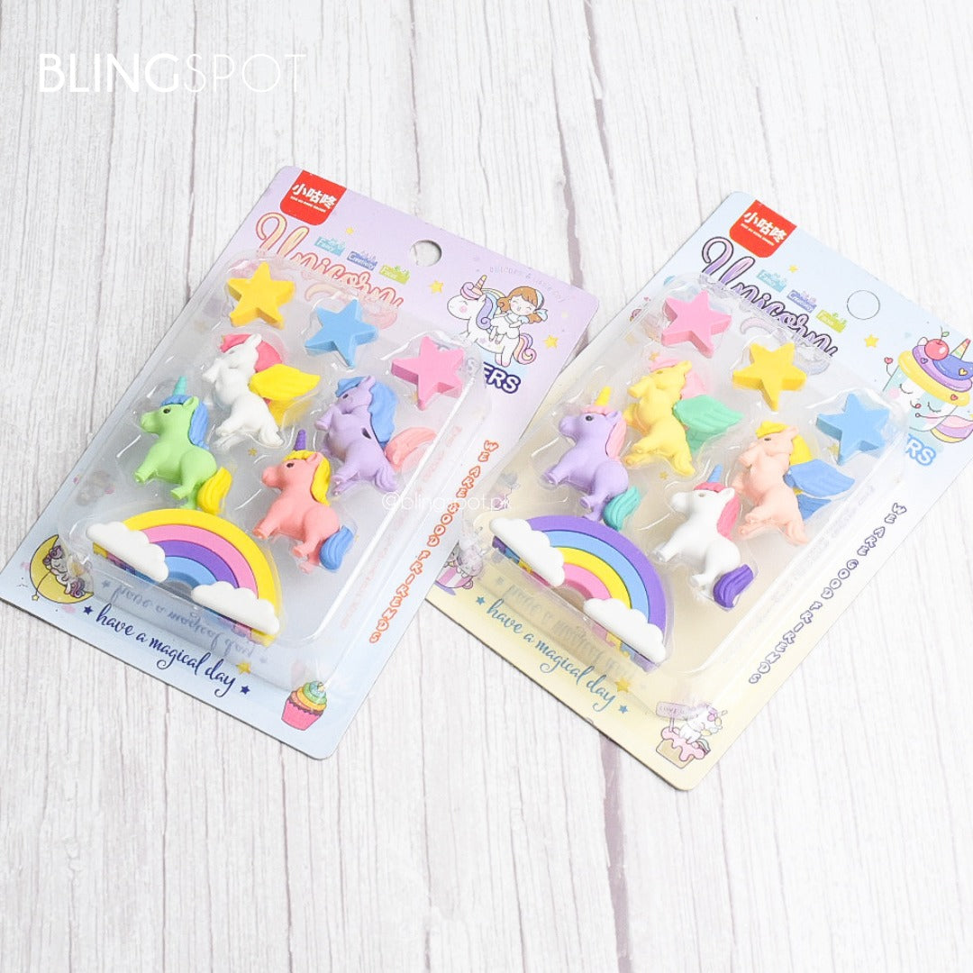 Dream Unicorn Rainbow Star - Eraser Set