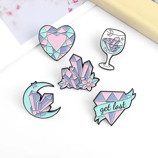 Crystals - Enamel Pin