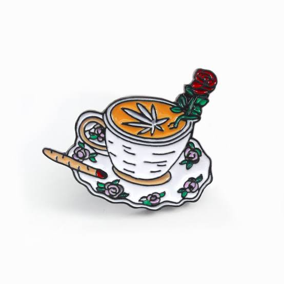 Rose Cup - Enamel Pin