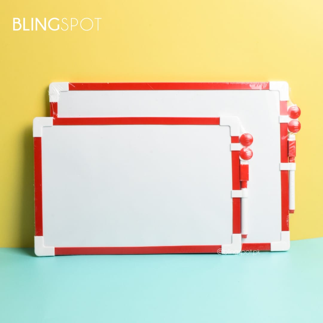Red Magnetic Whiteboard Set - Style 3