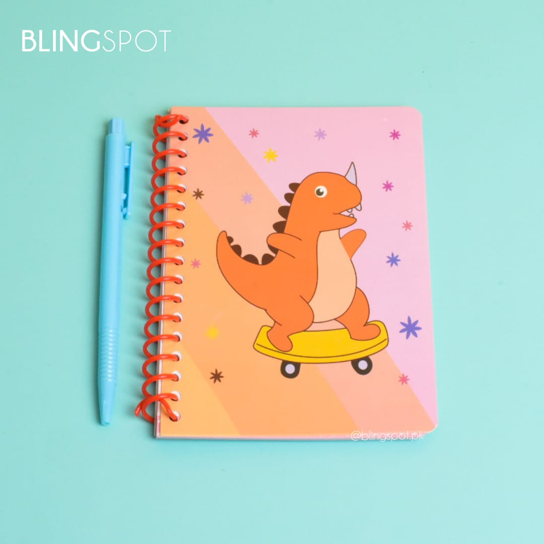 Happy Dino - Spiral Notebook / Journal