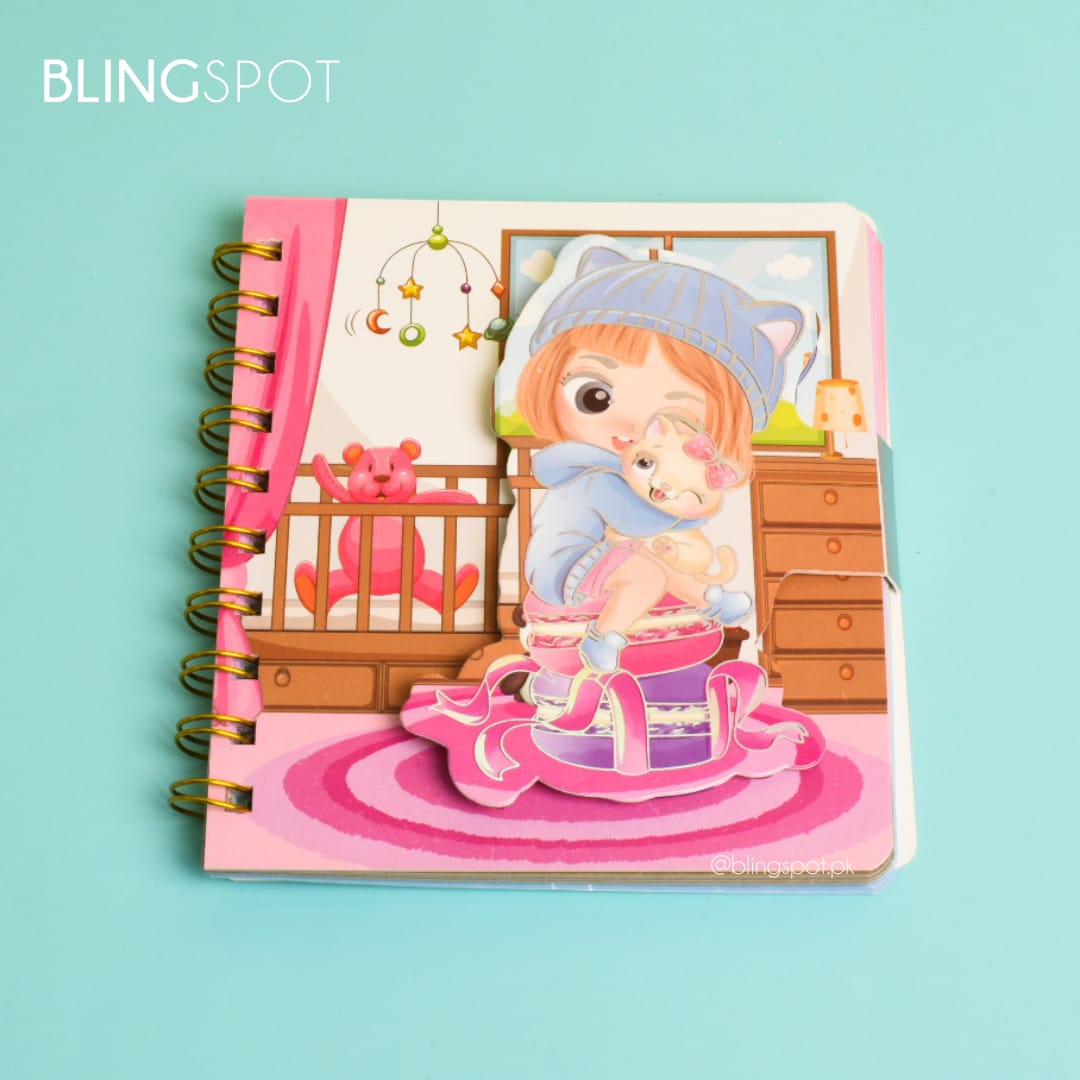 Cute Girl - Spiral Notebook / Journal
