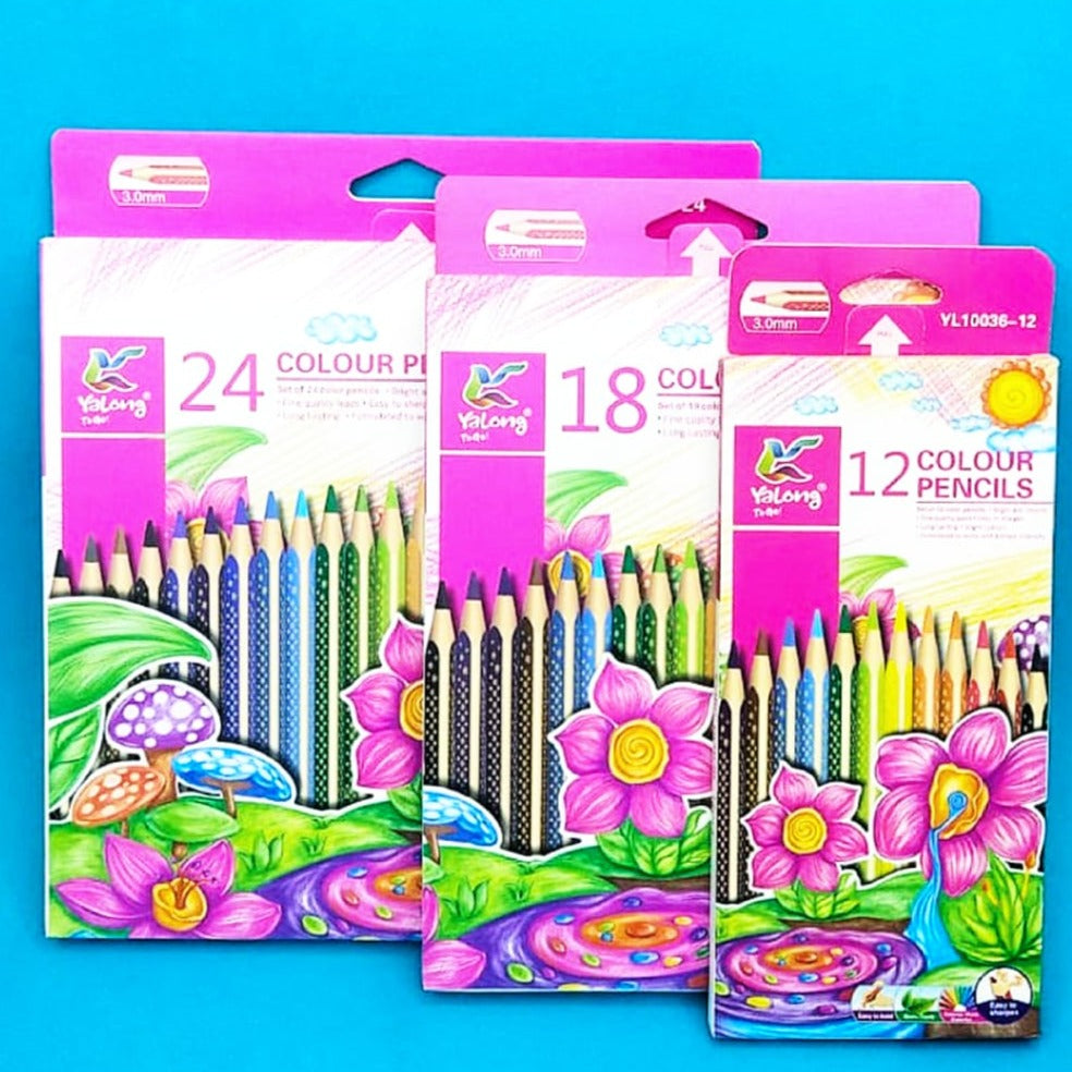 Yalong Color Pencils Set of 12 & 18 & 24