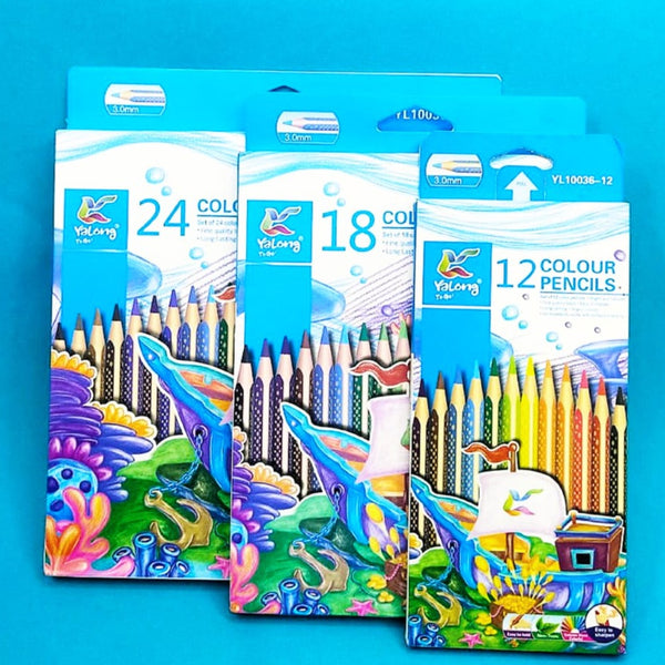 Yalong Color Pencils Set of 12 & 18 & 24