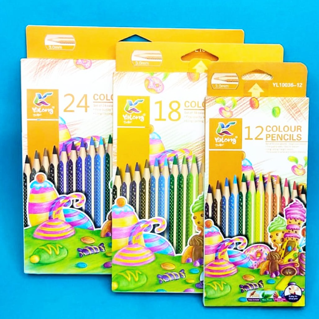 Yalong Color Pencils Set of 12 & 18 & 24