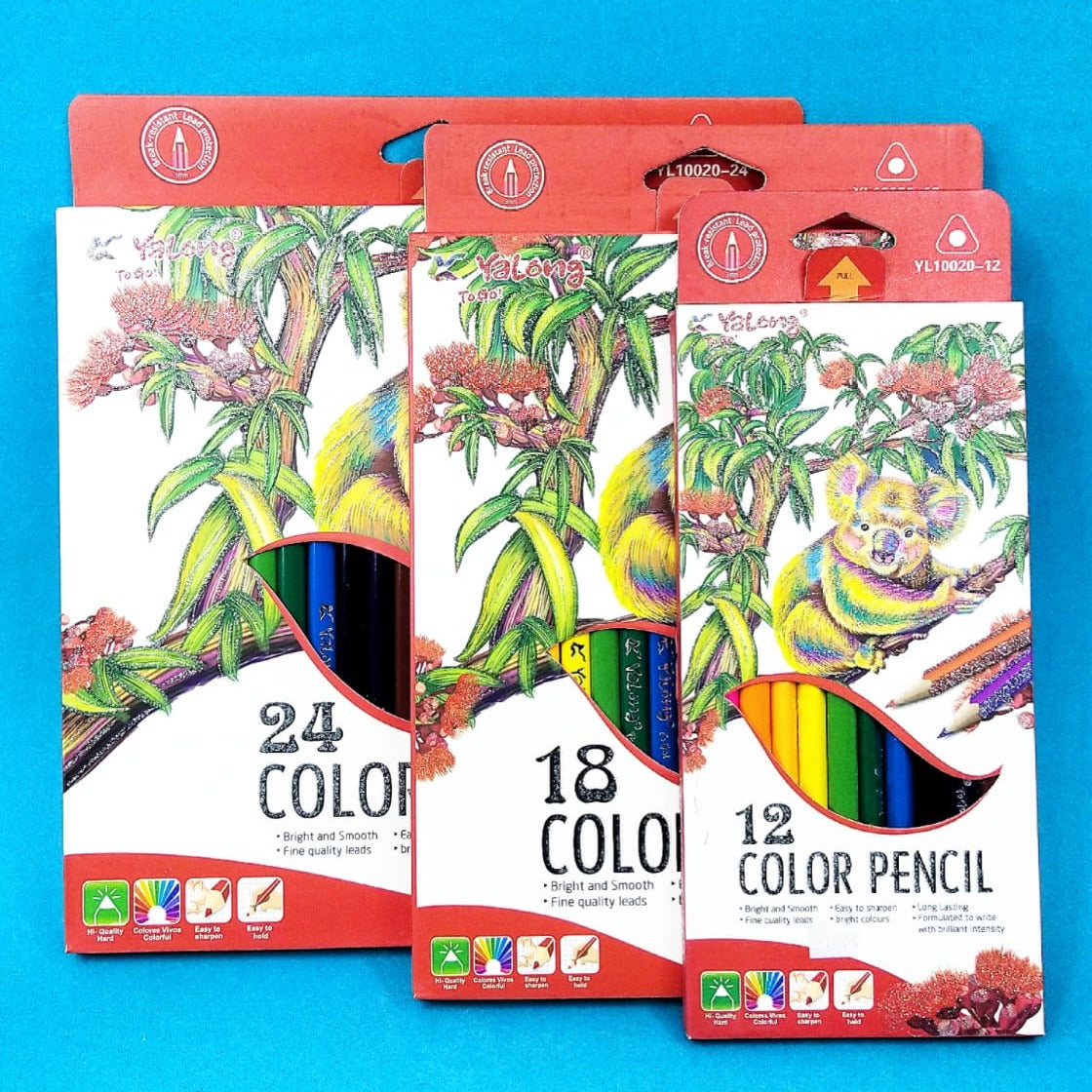 Yalong Color Pencils Set of 12 &amp; 18 &amp; 24