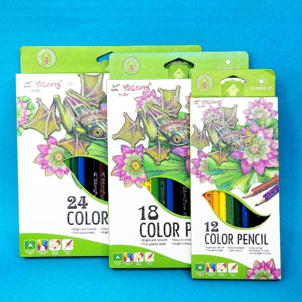 Yalong Color Pencils Set of 12 & 18 & 24