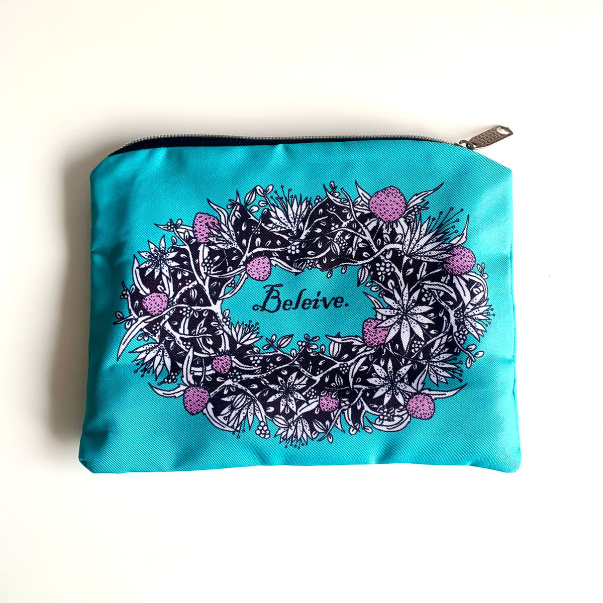Believe Floral - Pouch
