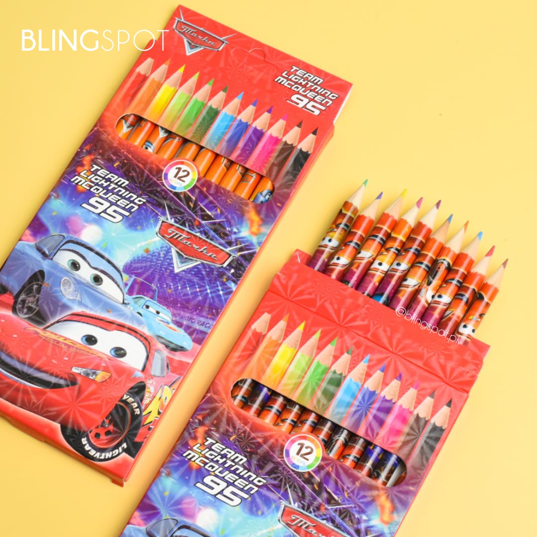 Racing Cars - Kids Pencil Color Set Of 12