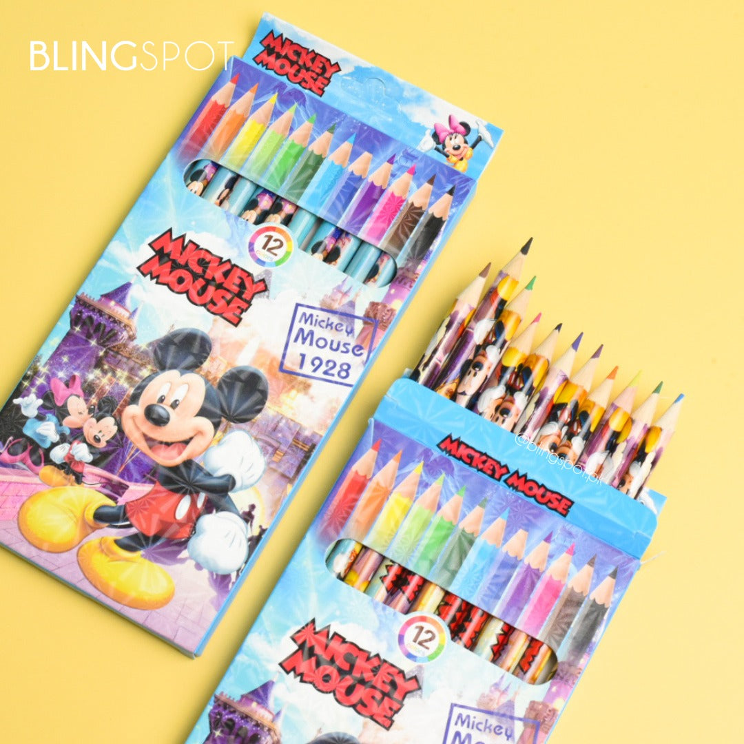 Micky Mouse - Kids Pencil Color Set Of 12