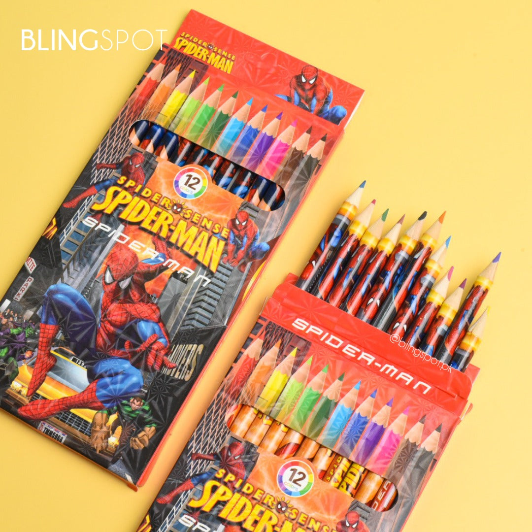Spider -Man - Kids Pencil Color Set Of 12