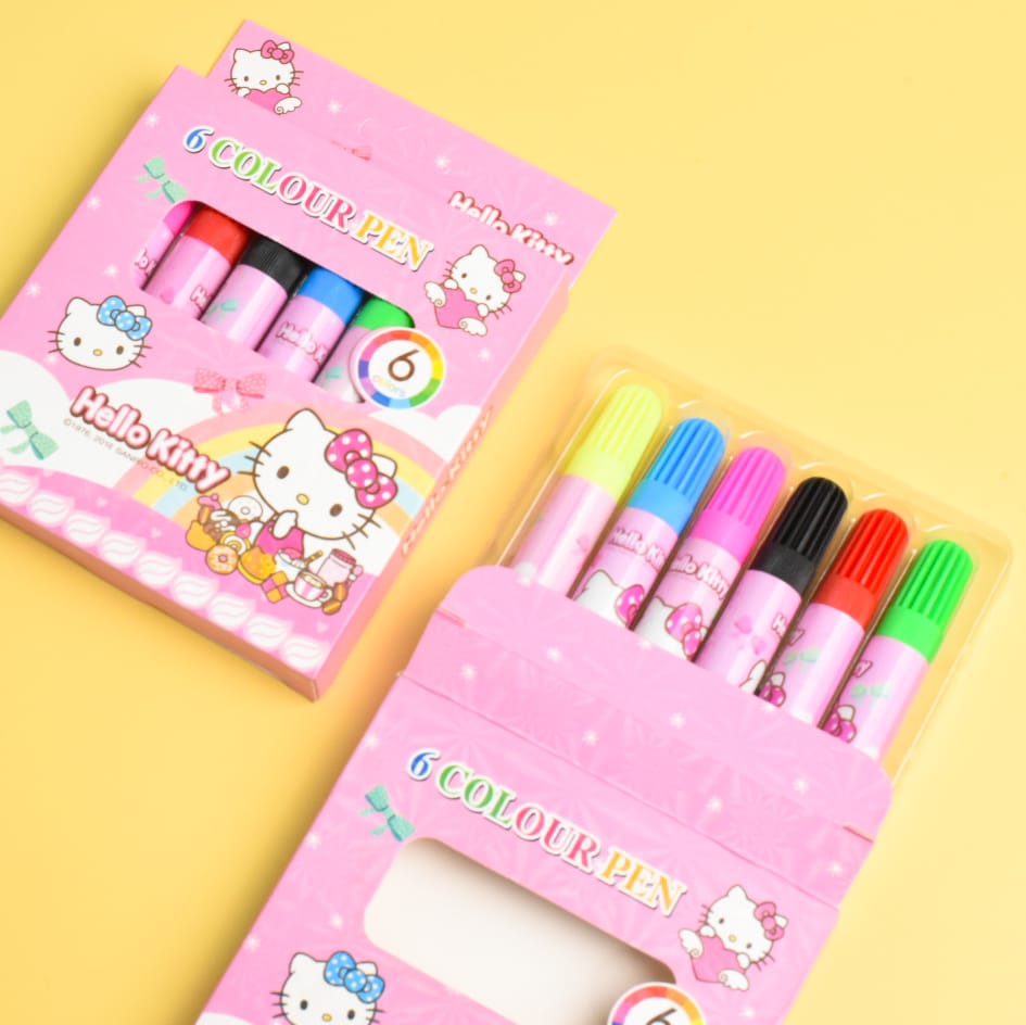 Hello Kitty - Kids Marker Set Of 6