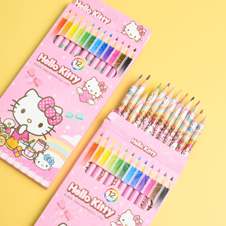 Hello Kitty - Kids Pencil Color Set Of 12