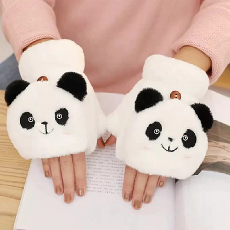 Cute Panda White - Gloves