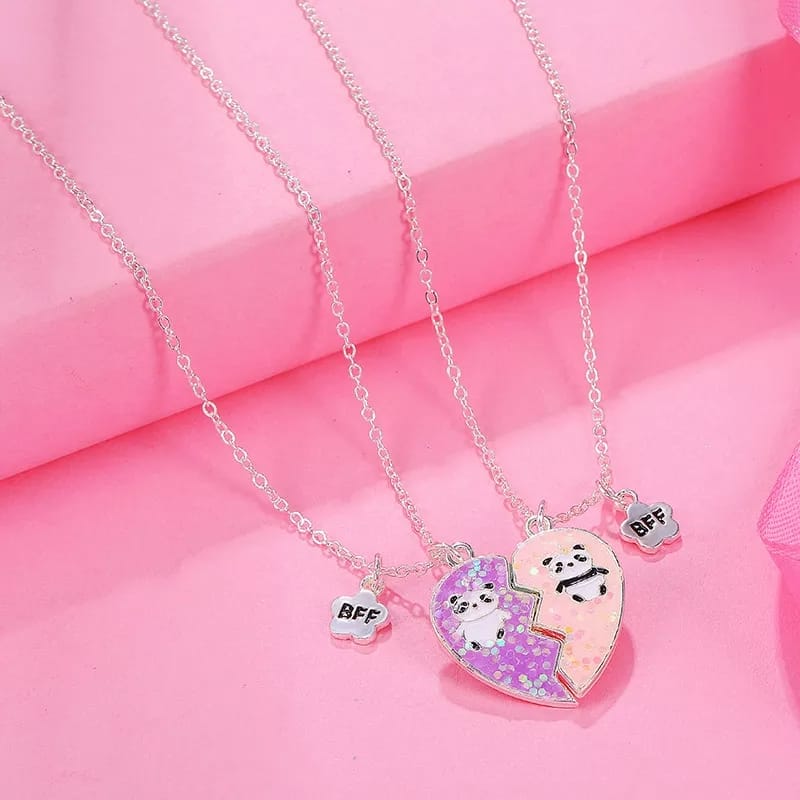 Panda In Heart - Necklace (  BFF )
