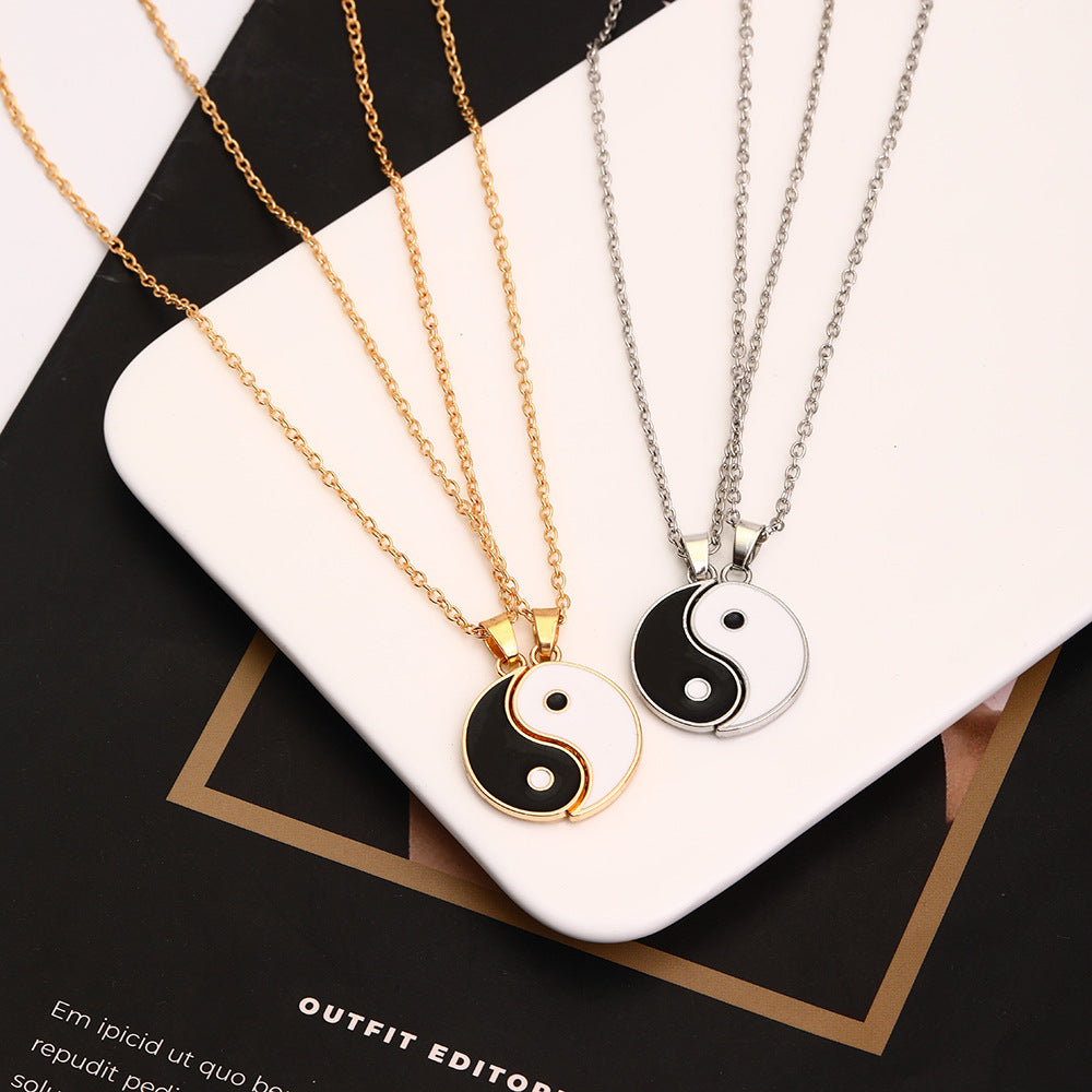Yin &amp; Yang  - Necklace ( 2 in 1 )