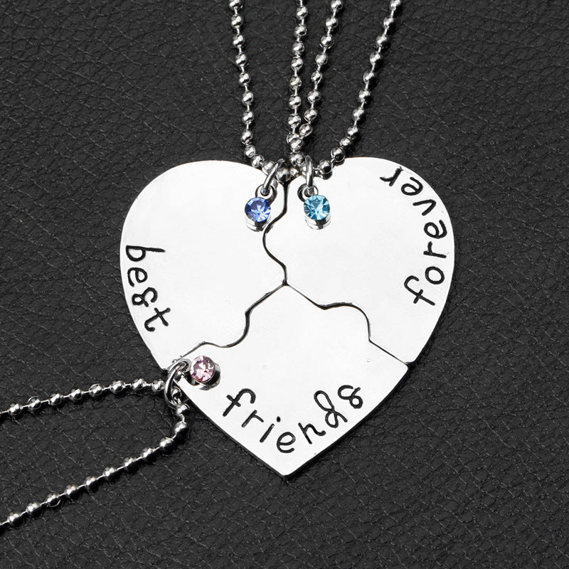 Best Friend Forever Heart - Necklace ( 3 in 1 )