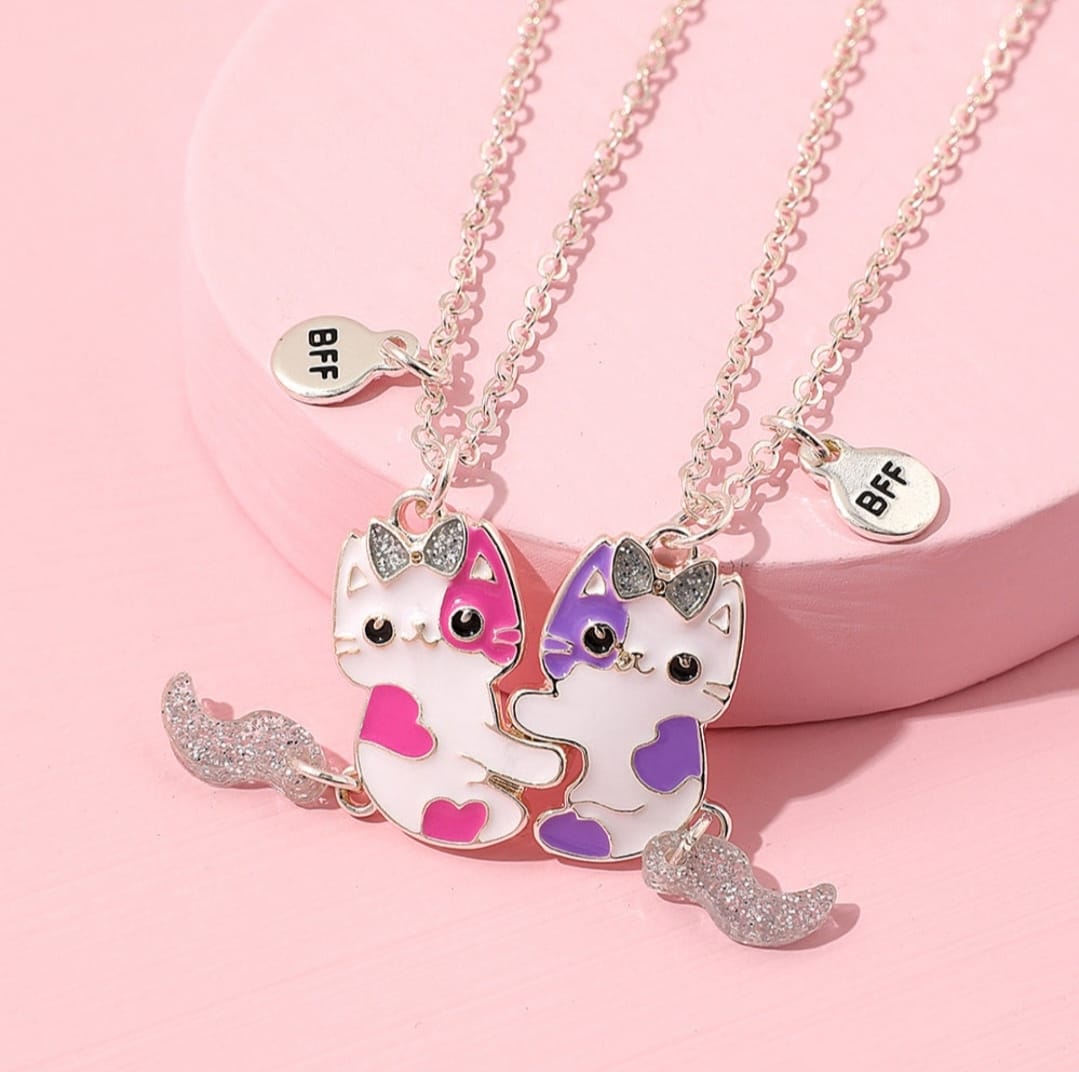 Cat - Necklace (  BFF ) Set Of 2