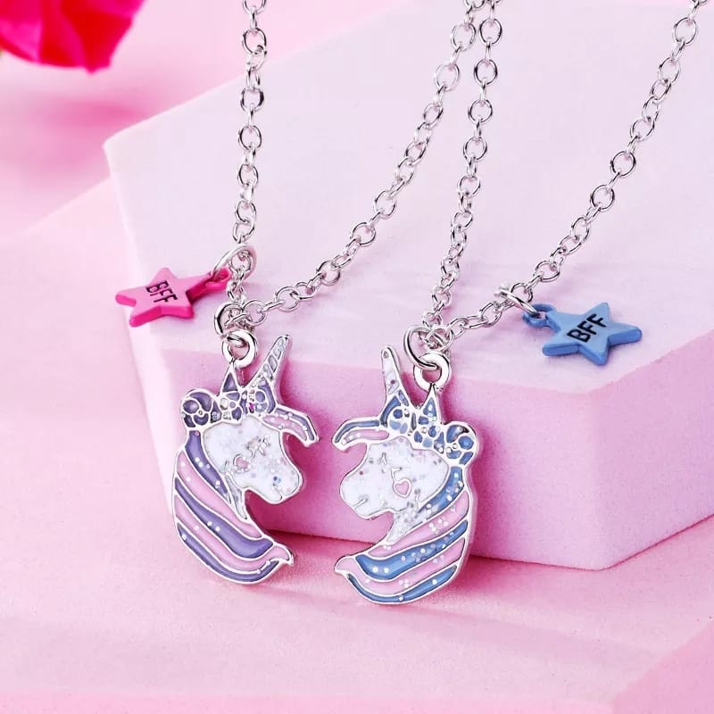 Unicorn Besties- Necklace (  BFF ) Set Of 2