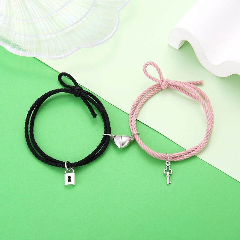 Lock & key  - Bracelet Set Of 2