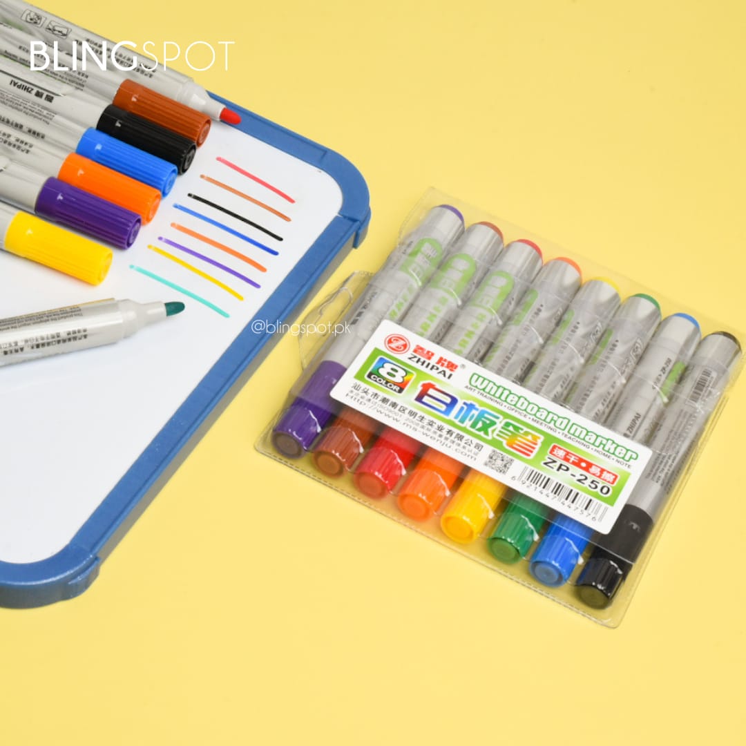 Whiteboard  Markers Set Of 8 - Style 1