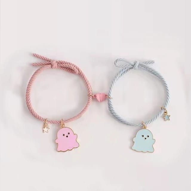 Pink & Blue Ghost - Bracelet Set Of 2