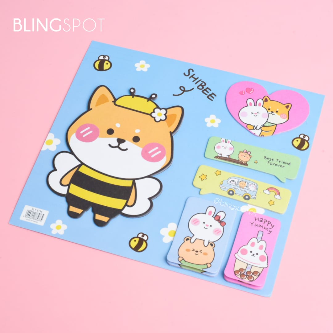 Cute Animals Memo Pad Sticky Note Set - Style 1