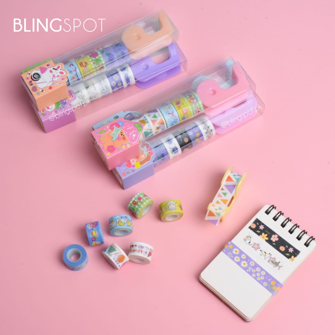 Cute Bunny Series Washi Tapes Set of 8 - Style 1