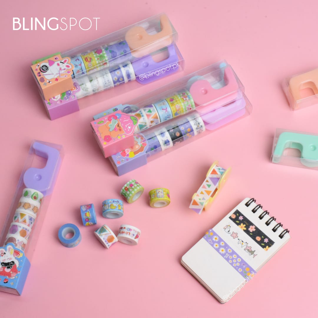 Cute Bunny Series Washi Tapes Set of 8 - Style 1