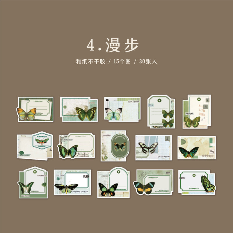 Elegant Legend Floral &amp; Butterfly - Stickers