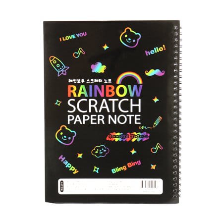 Rainbow  Large Spiral - Journal / Drawing Book