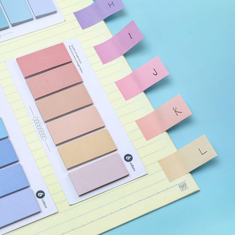 6 Color Shades  - Sticky Notes