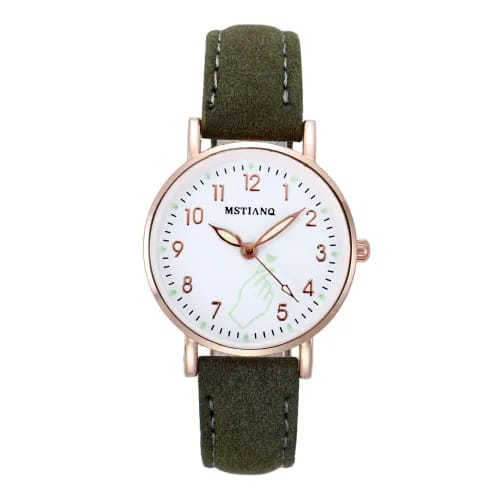 Mstianq  Rose Gold & Green  - Wrist Watch