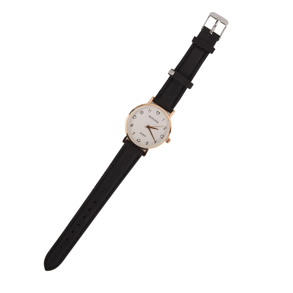 Mstianq Quartz Rose Gold &amp; Black  - Wrist Watch