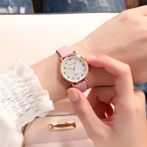 Mstianq Quartz Rose Gold & Pink  - Wrist Watch