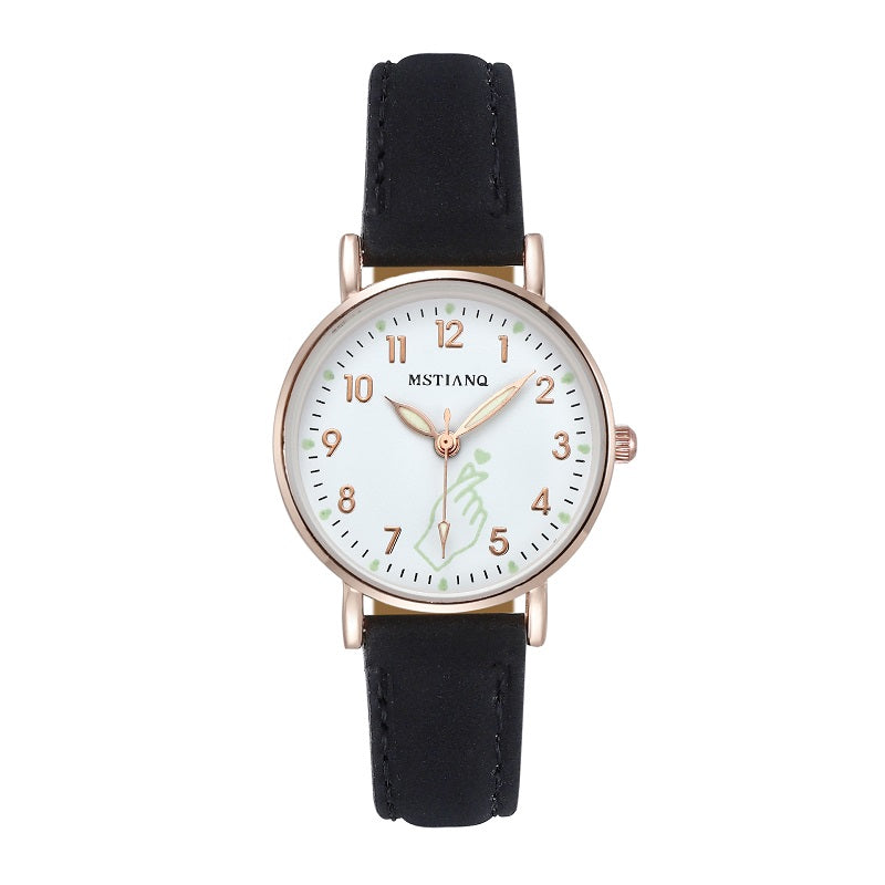 Mstianq  Rose Gold & Black  - Wrist Watch