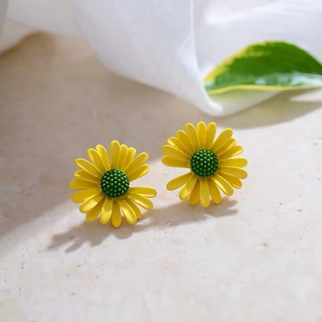 Sun Flower  - Earrings